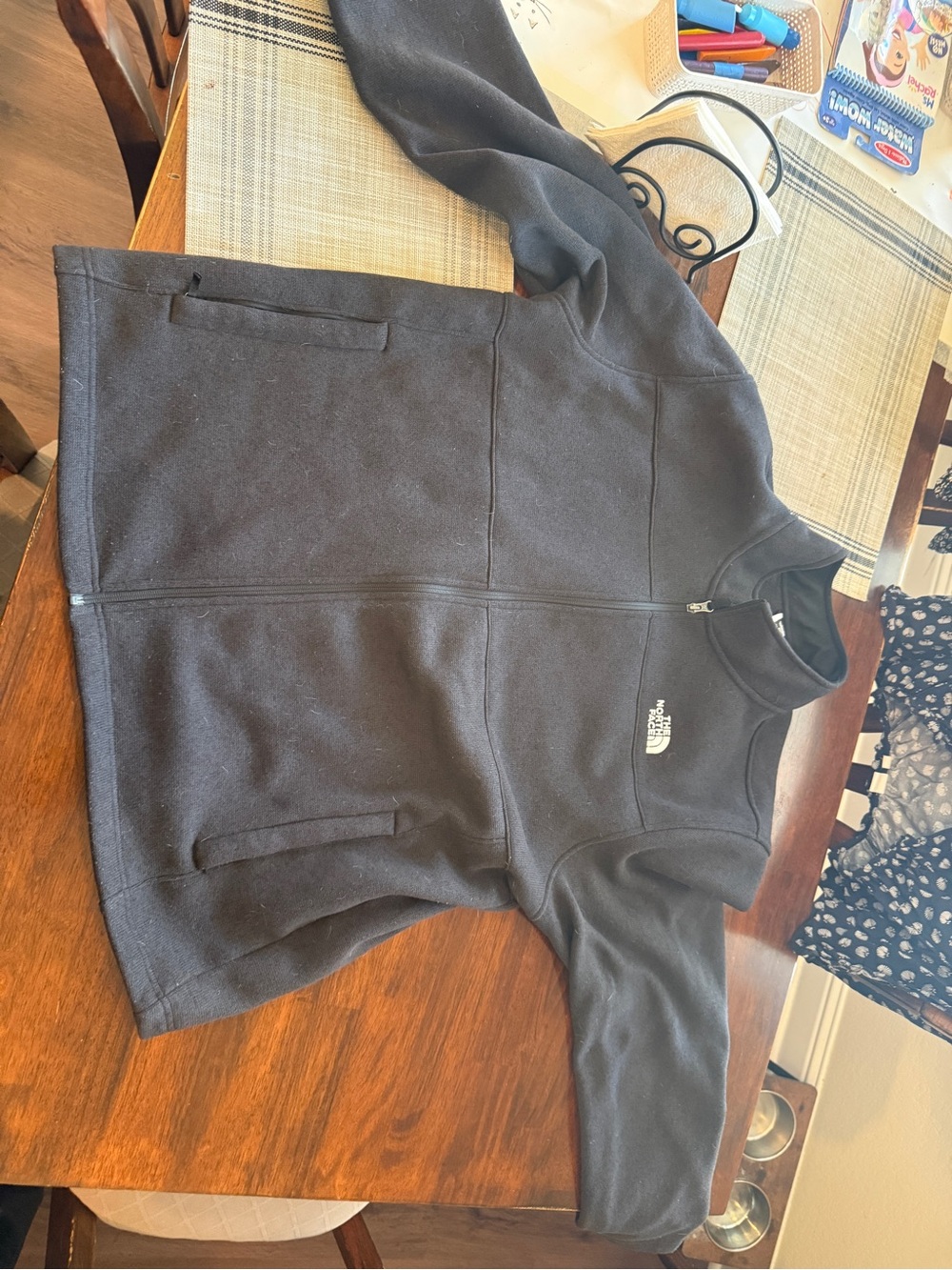 The North Face Men's Gordon Lyons Black Fleece Full-Zip Sweater